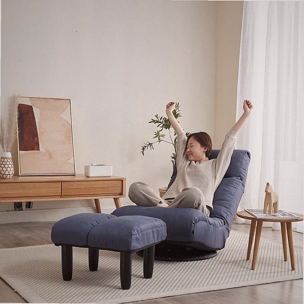 Adjustable Floor Recliner Chair – Ergonomic Japanese-Style Lazy Sofa for Leisure