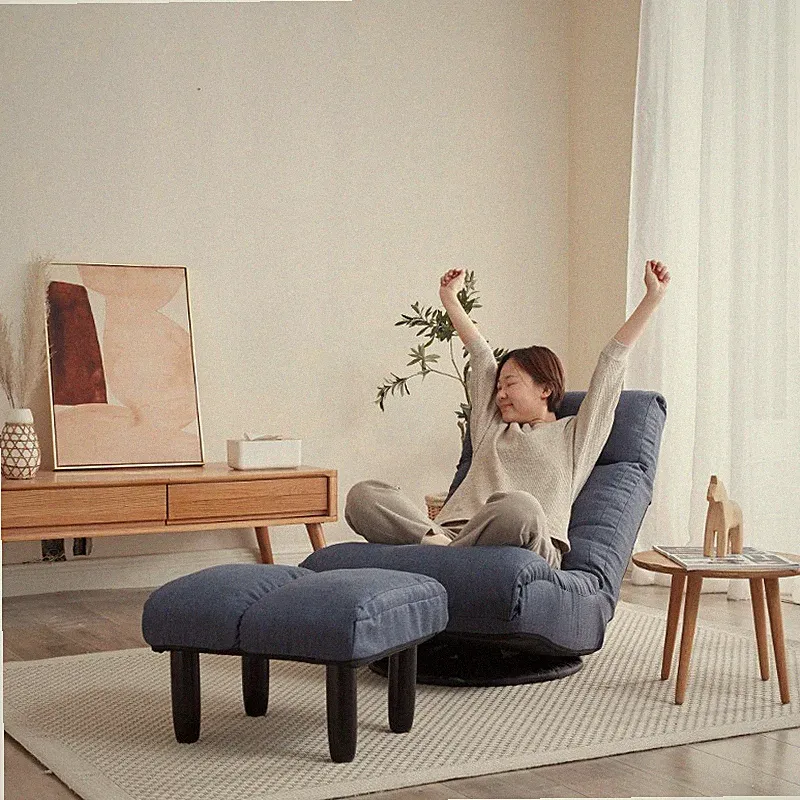 Floor Chair Single Sofa Reclining Chair Japanese Lazy Sofa Tatami Balcony Chair