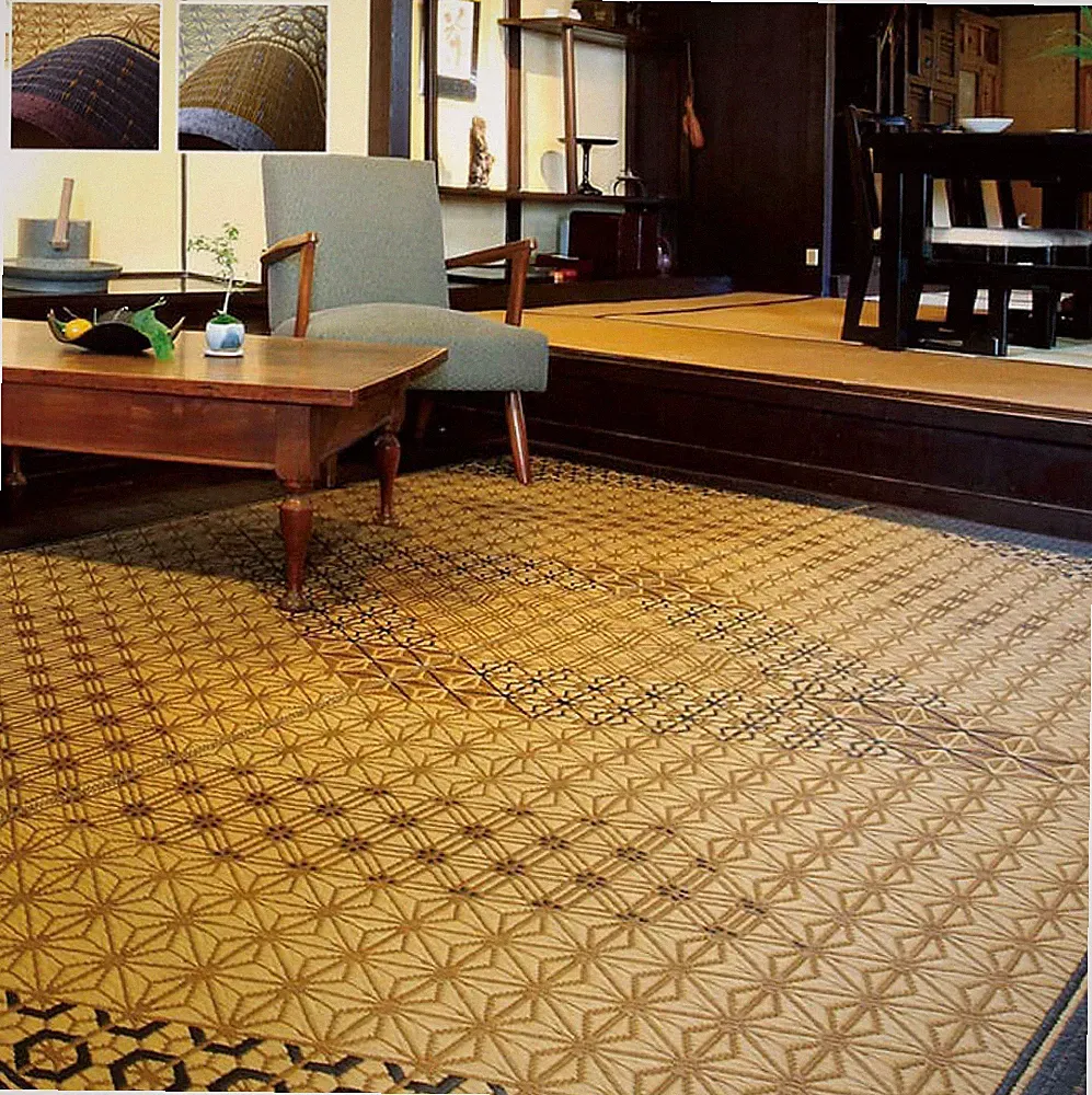 IKEHIKO Japanese rush grass Tatami Mat Modern Carpet Rug Brown Japan 1122
