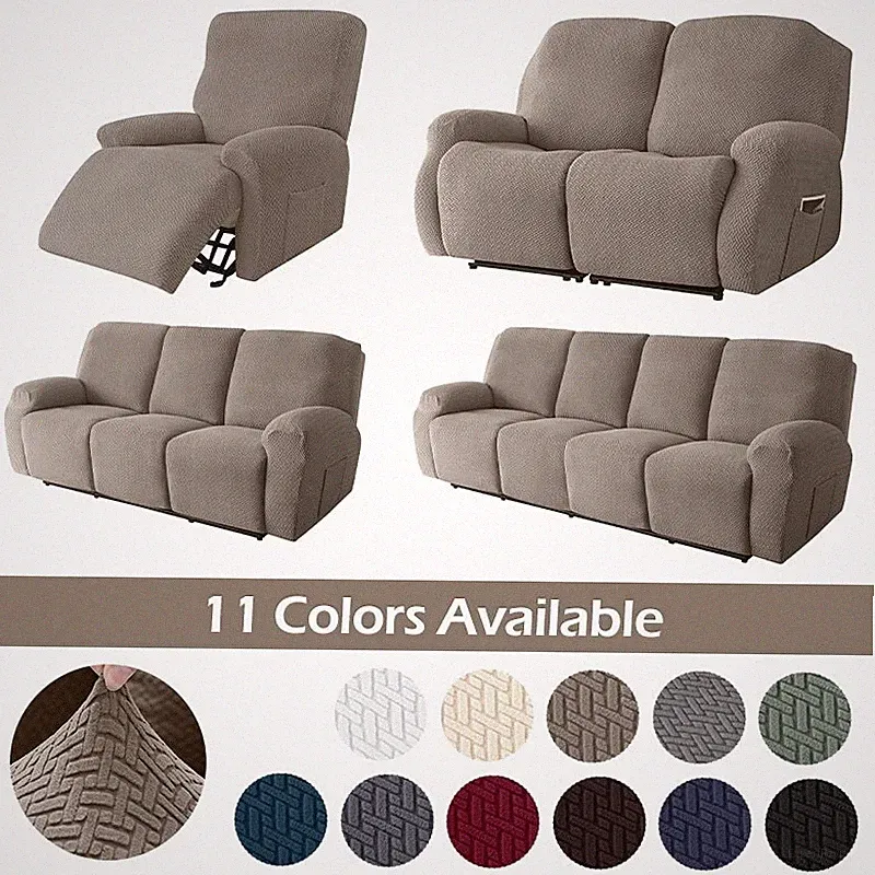 Jacquard Recliner Sofa Cover Elastic Antislip Armchair Cover Chair Cover
