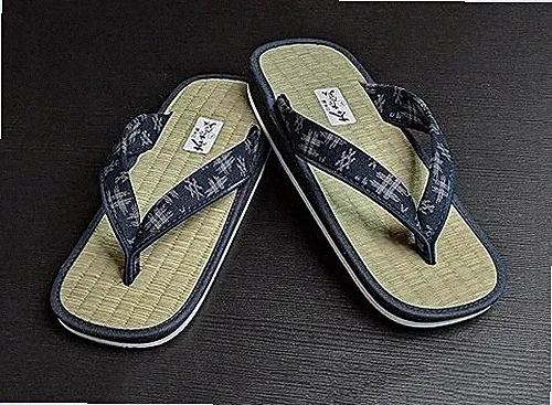 Japanese Tatami Setta IGETA Geta Zori Sandals Men's Free Size~28cm from Japan