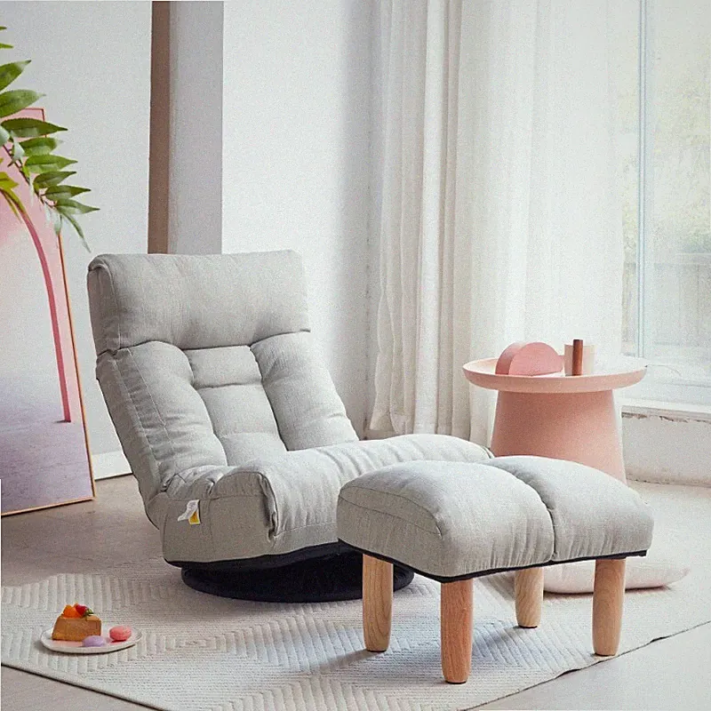 Leisure Single Sofa Reclining Chair Japanese Lazy Sofa Tatami Balcony Chair