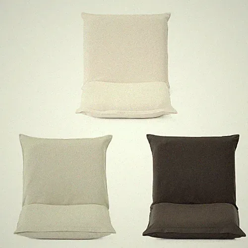 MUJI Floor Chair Zaisu Cotton Canvas Large Reclining Generate Beige Brown New