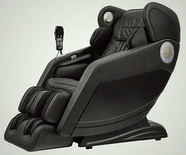 Osaki Hiro L-Track Heated Zero-G Bluetooth USB Charger 3D Massage Chair (Black)