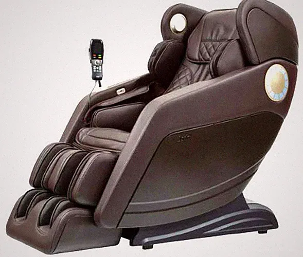 Osaki Hiro L-Track Heated Zero-G Bluetooth USB Charger 3D Massage Chair (Brown)