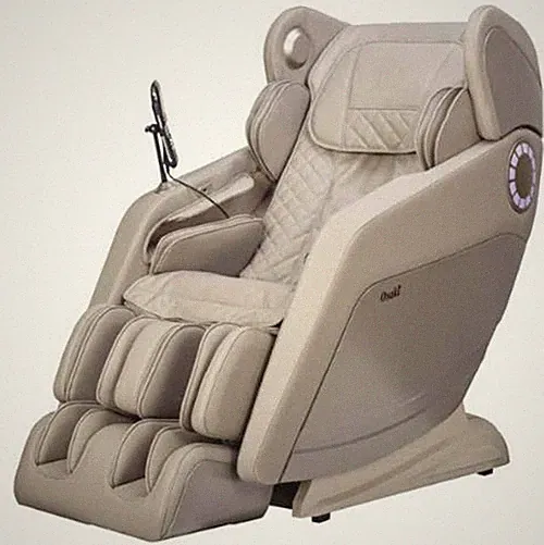 Osaki Hiro L-Track Heated Zero-G Bluetooth USB Charger 3D Massage Chair (Taupe)