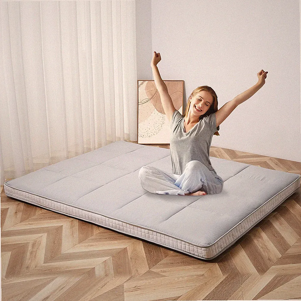 SLSY Japanese Floor Mattress Futon Mattress 2.5"/4" Thick Roll Up Mat Tatami Mat