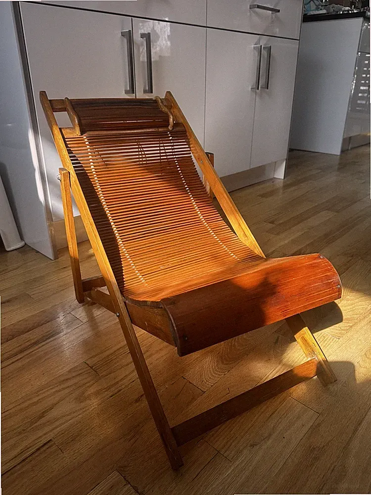 Very Rare 1950’s Japanese Bamboo Child’s Deck Chair
